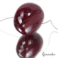 Large 700 Ct Natural Red Ruby Round Center Drilled Loose Bead Gems For Jewelry