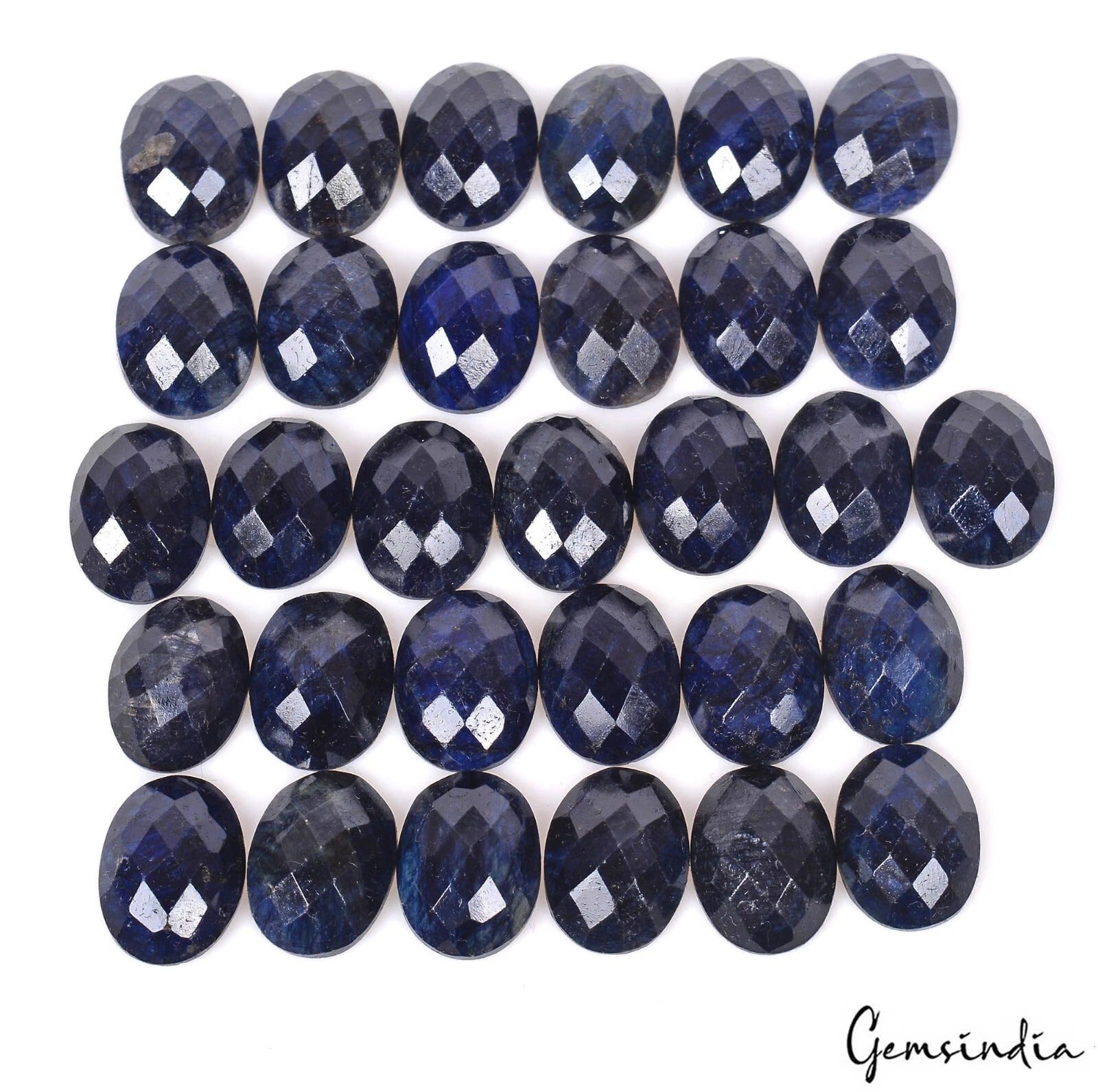 Blue Sapphire Lot, Loose Gemstone — 31 Pieces, 15x12mm, 300 Ct, Madagascar