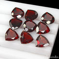 33.50 Cts/9 Pcs Natural Wine Red Rhodolite Garnet Trillion Calibrated 10mm Gems