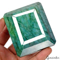 Certified 1900Ct Natural Brazilian Blue Green Emerald Octagon Cut Huge Loose Ge
