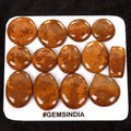400 Cts Natural Brown Agate Mix Cabochon 20-32mm Loose Untreated Gemstones Lot