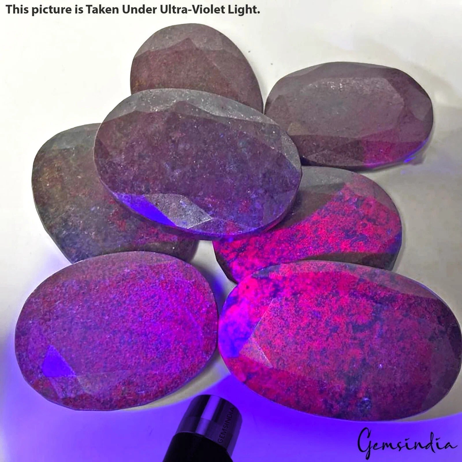 Natural Untreated Red Ruby Lot 2600 Ct Oval Cut Loose Huge Gemstones 52-66mm/7Pc