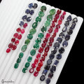 197 Ct/89P Natural Ruby Emerald & Sapphire Loose Mix Cut Gemstones Certified Lot