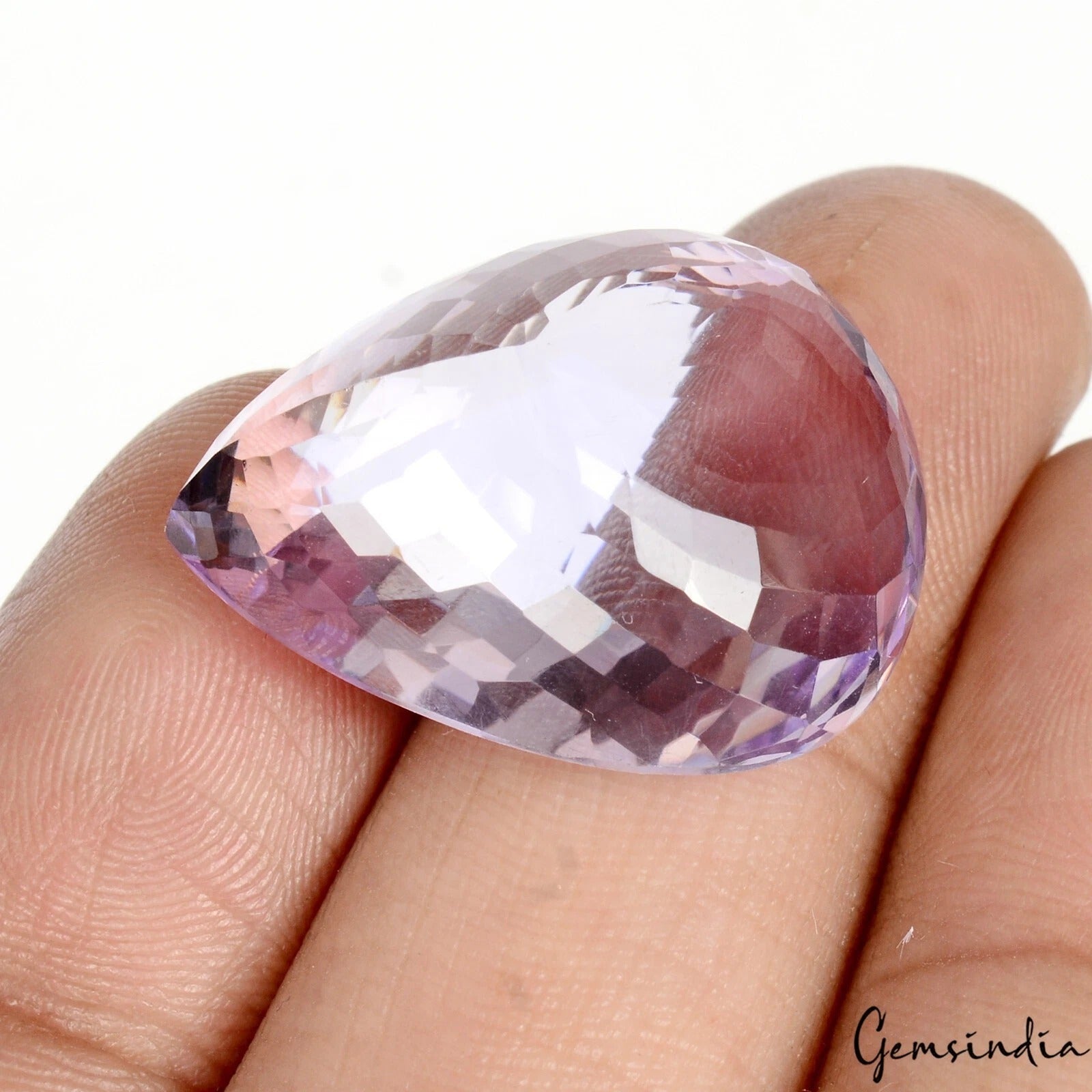 VVS 37.90 Cts Natural Bolivian Purple Amethyst Dazzling Untreated Loose Gemstone