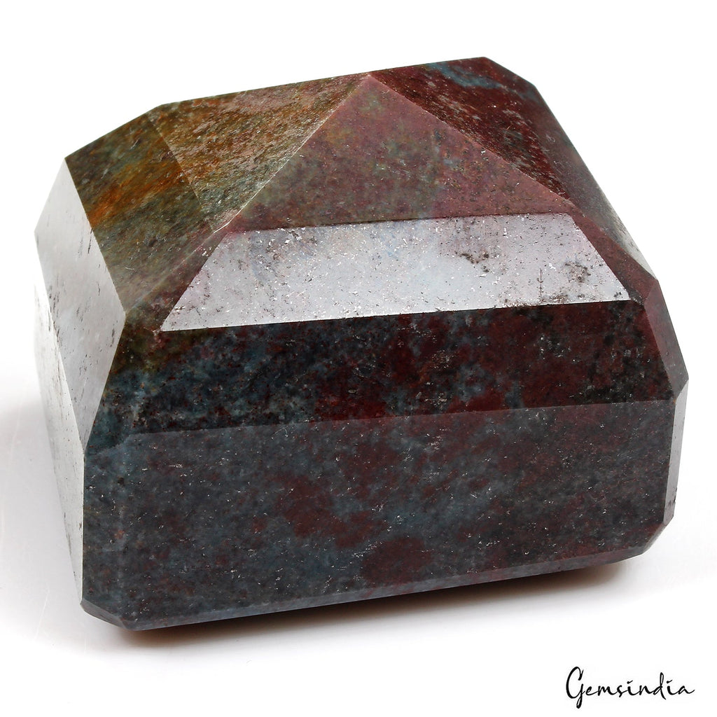 3760 Ct Natural Untreated Red Blue Grey Ruby Kyanite Earth Mined Octagon Cut Gem