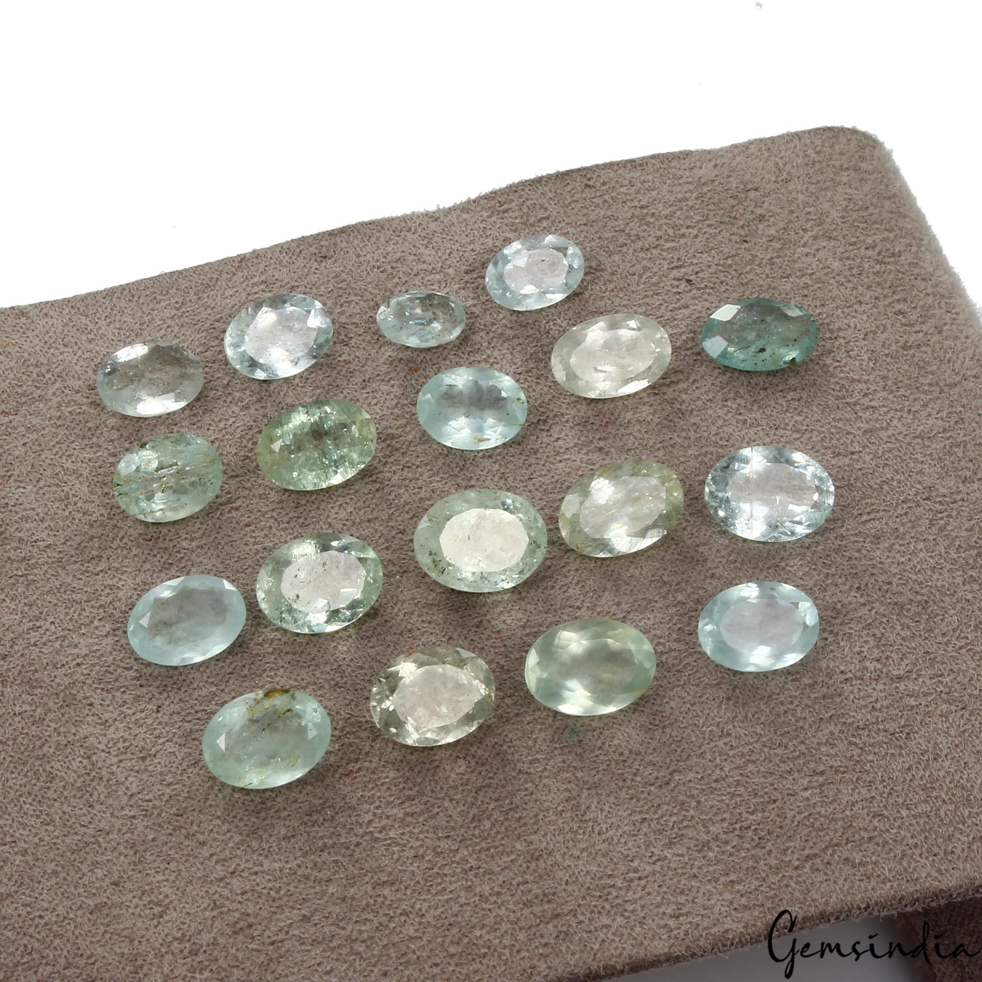 18 Pcs Natural Aquamarine Blue Green Mix Cut Loose Untreated Gemstones ~29.30 Ct