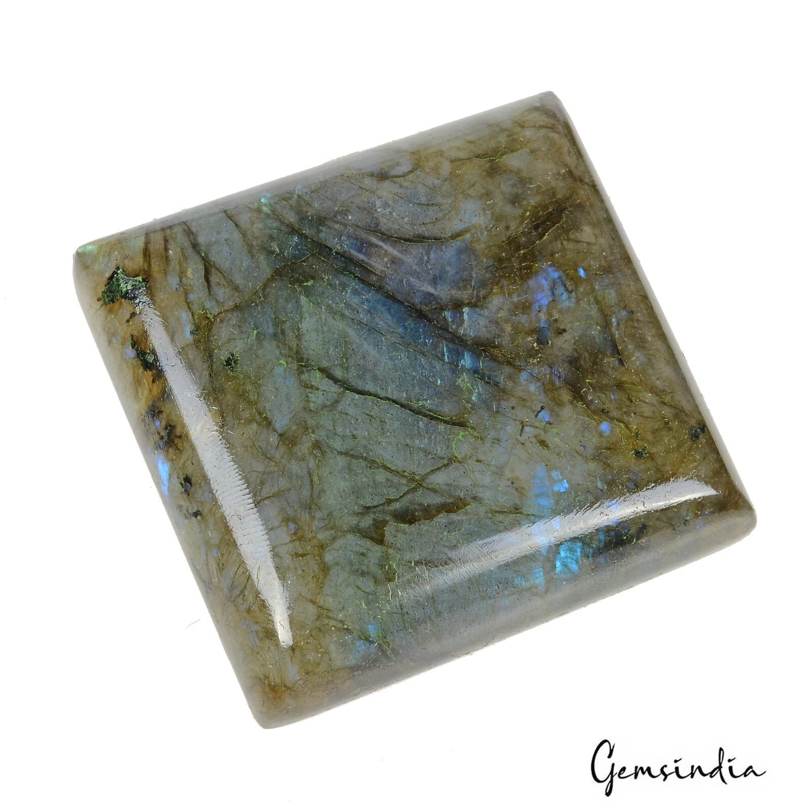 270 Cts Natural Untreated Multi Shine Labradorite Rectangle Cab Loose Gemstone