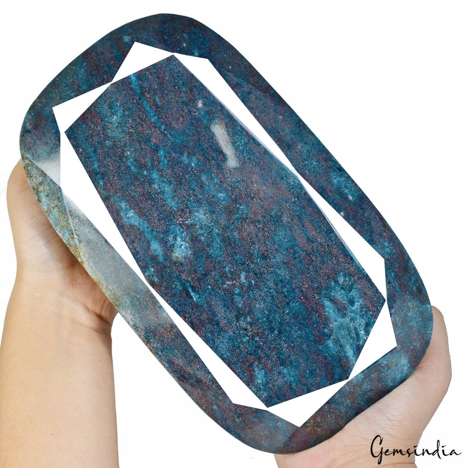 4.6 Kilo Natural Ruby Kyanite 9*5" Oval Cut Untreated Huge Earth mined Gemstone