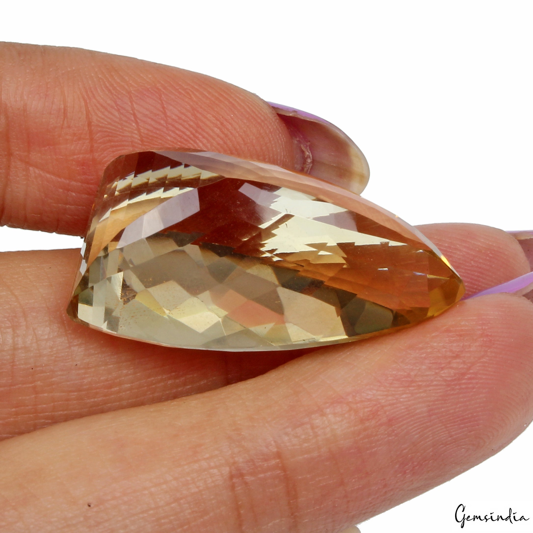 35.20 Ct. Natural Citrine Fancy Faceted Cut Loose AAA Quality Brazilian Gemstone