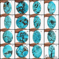 1200 Cts/16 Pcs Natural Spiderweb Blue Turquoise Mix Cabochon Loose Gemstone Lot