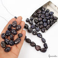 1770 Ct Natural Blue Sapphire Tumble Cab Loose Drilled Beads Wholesale Lot~60 Pc