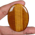 137.00 Ct Natural Brown Yellow Tiger Eye Oval Cab Loose Gems For Making Pendant