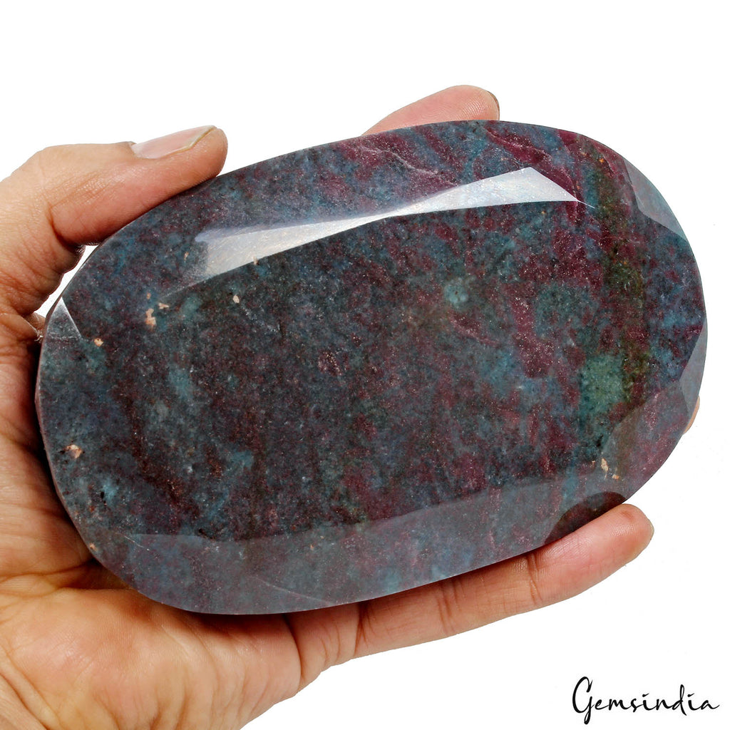 Ruby Kyanite Loose Gemstone, Oval Cut, Untreated — 5.25x3.5x1.8 Inch, 6500 Ct (1.3 Kg), Madagascar