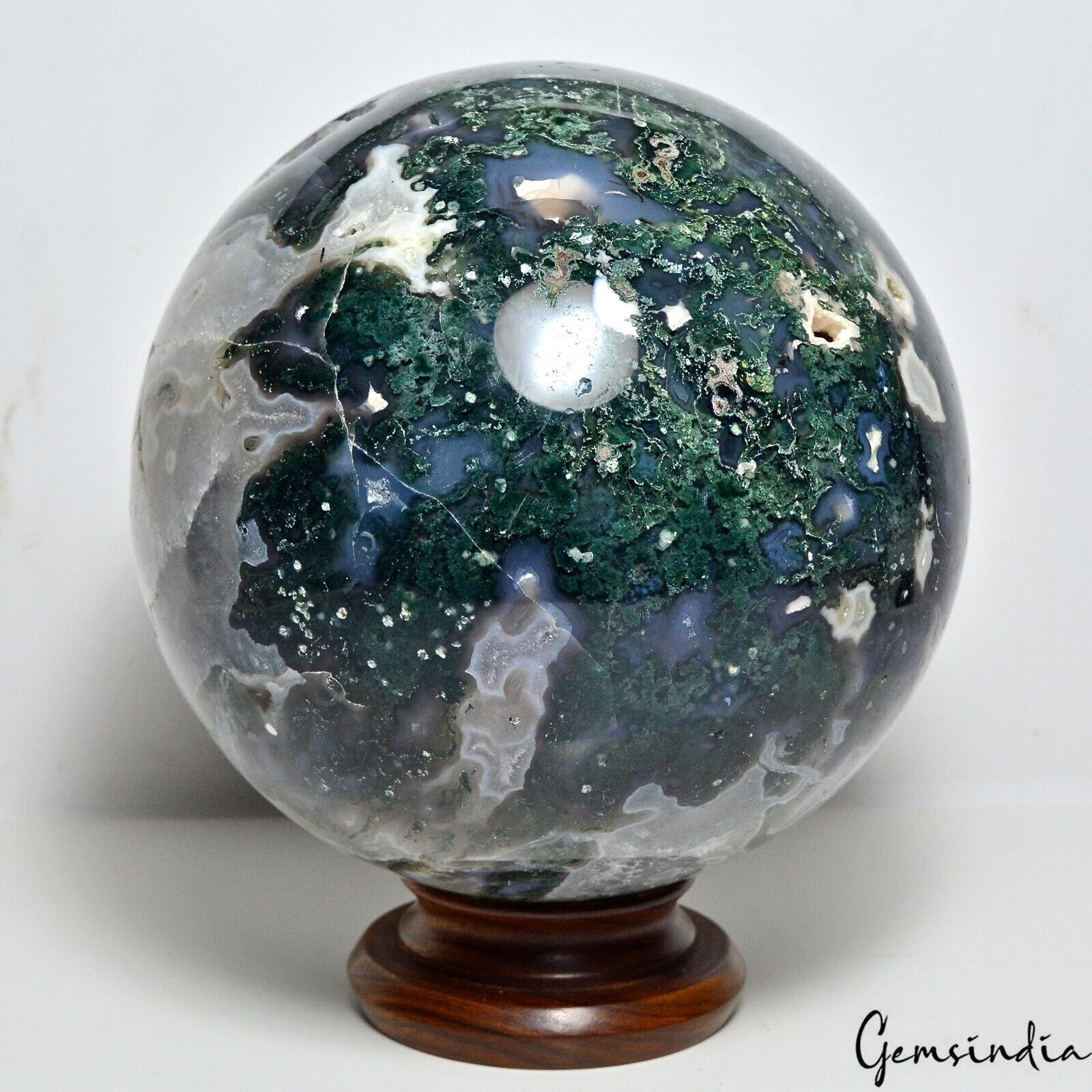 10.6 Kg Natural Druzy Dendrite Moss Agate Crystal Healing Mineral Gemstone/Decor