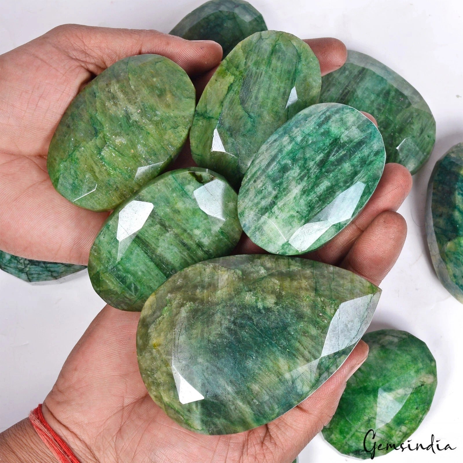 9780 Ct/11 Pc Natural Brazilian Green Emerald Mixed Cut Loose Gems Wholesale Lot