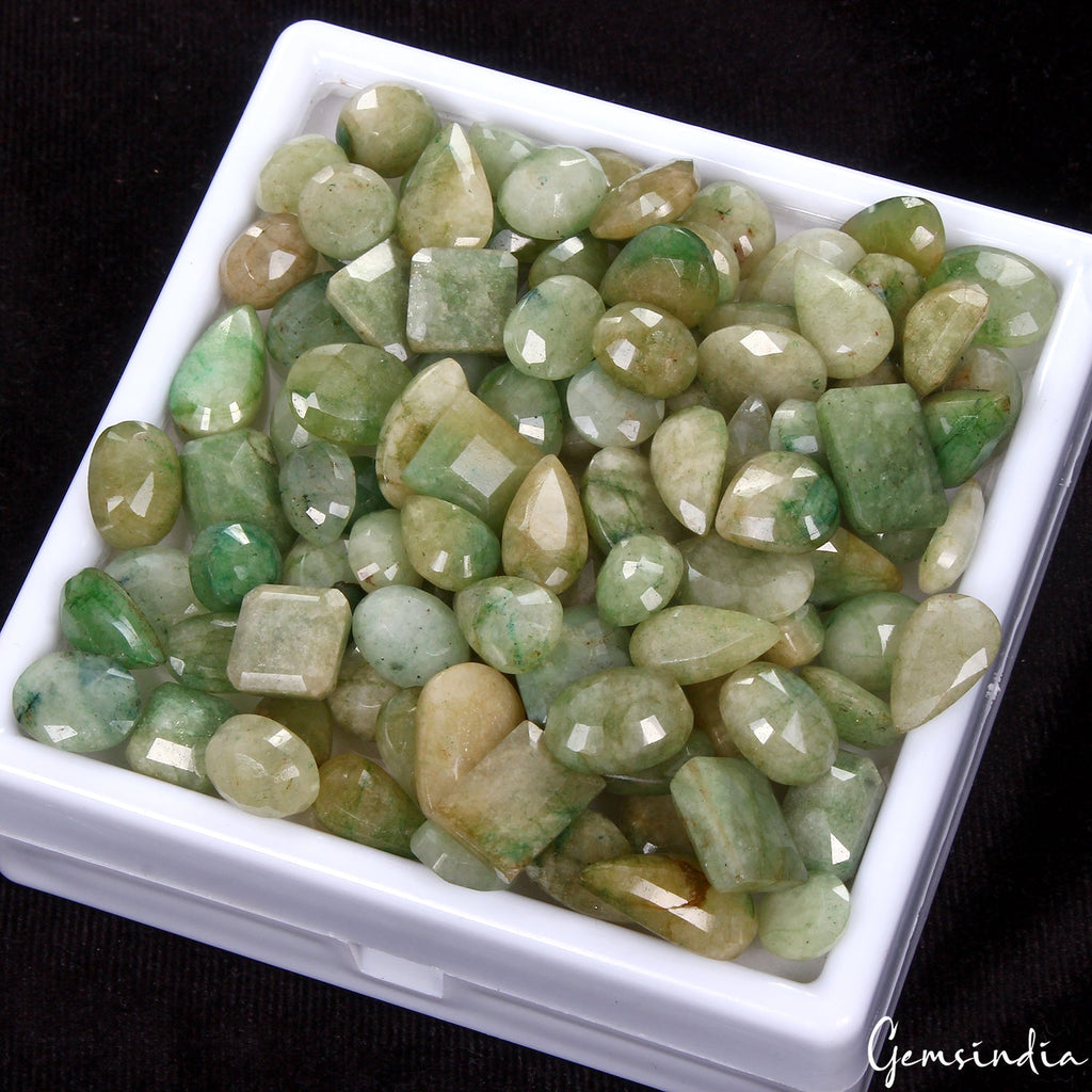 500 Ct/103Pc Natural Green Brazilian Emerald Loose Gemstones Lot Mix Cut 10-17mm