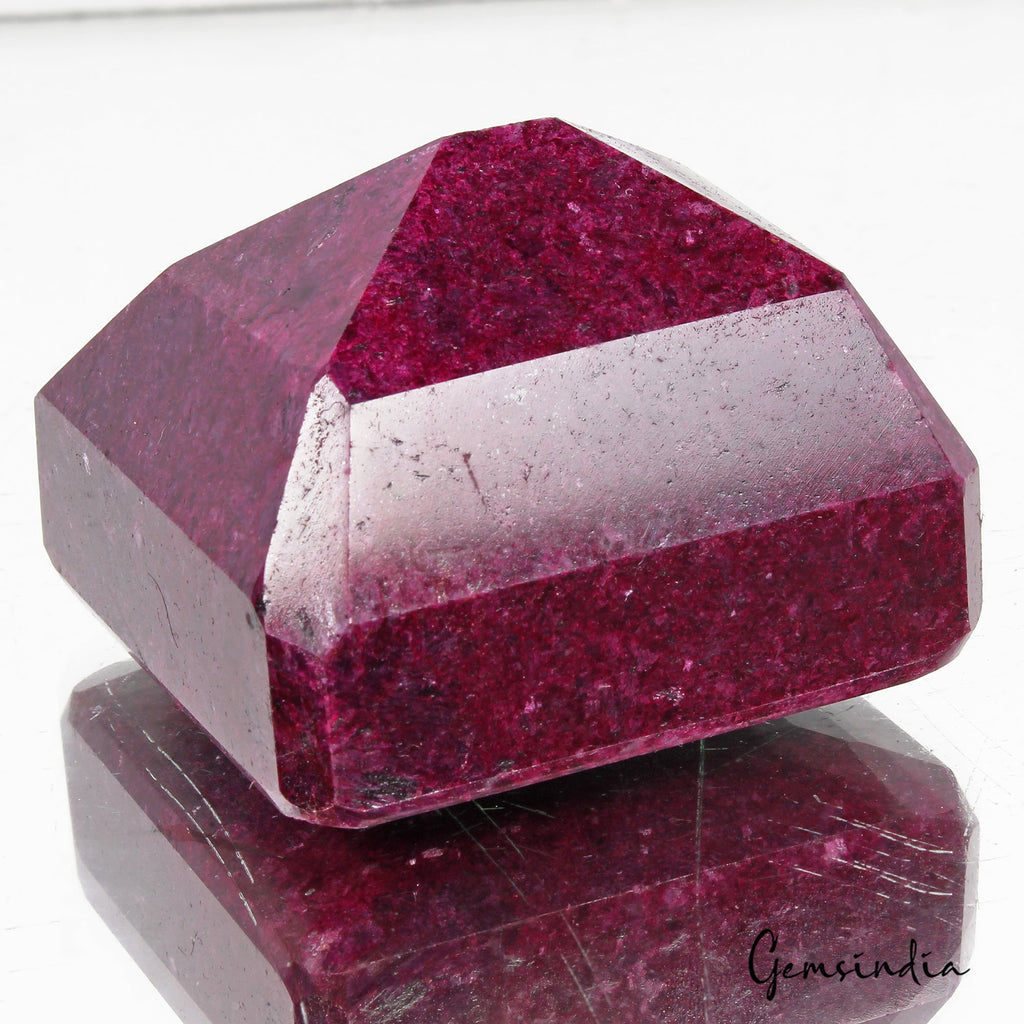 Certified 2200 Cts Natural Dark Red Ruby Octagon Cut Huge Loose Museum Sizum Siz