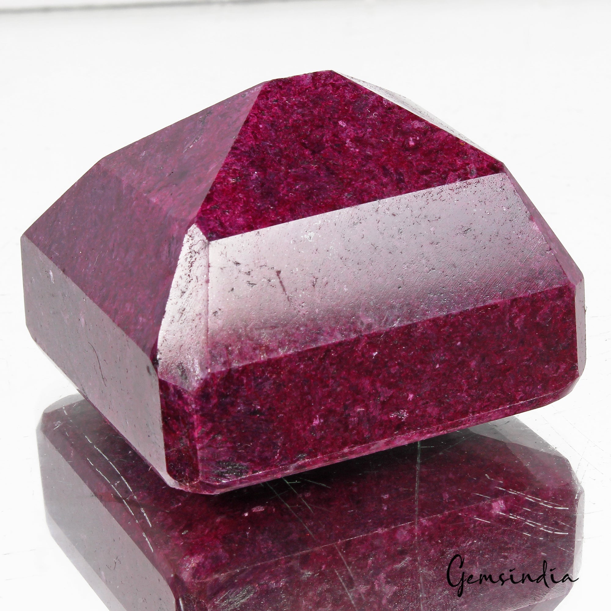 Certified 2200 Cts Natural Dark Red Ruby Octagon Cut Huge Loose Museum Sizum Siz