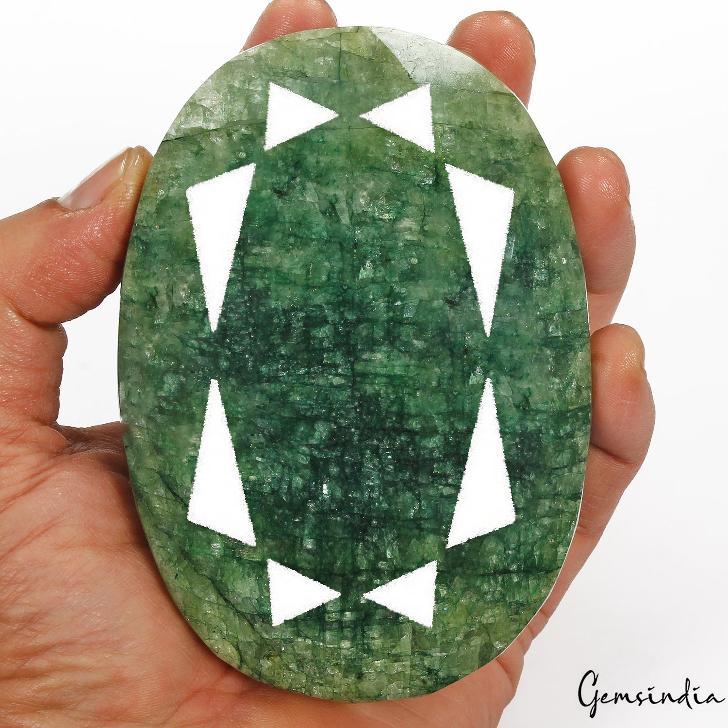Certified 3420 Ct Natural Brazilian Green Emerald Oval Cut Museum Size Loose Gem