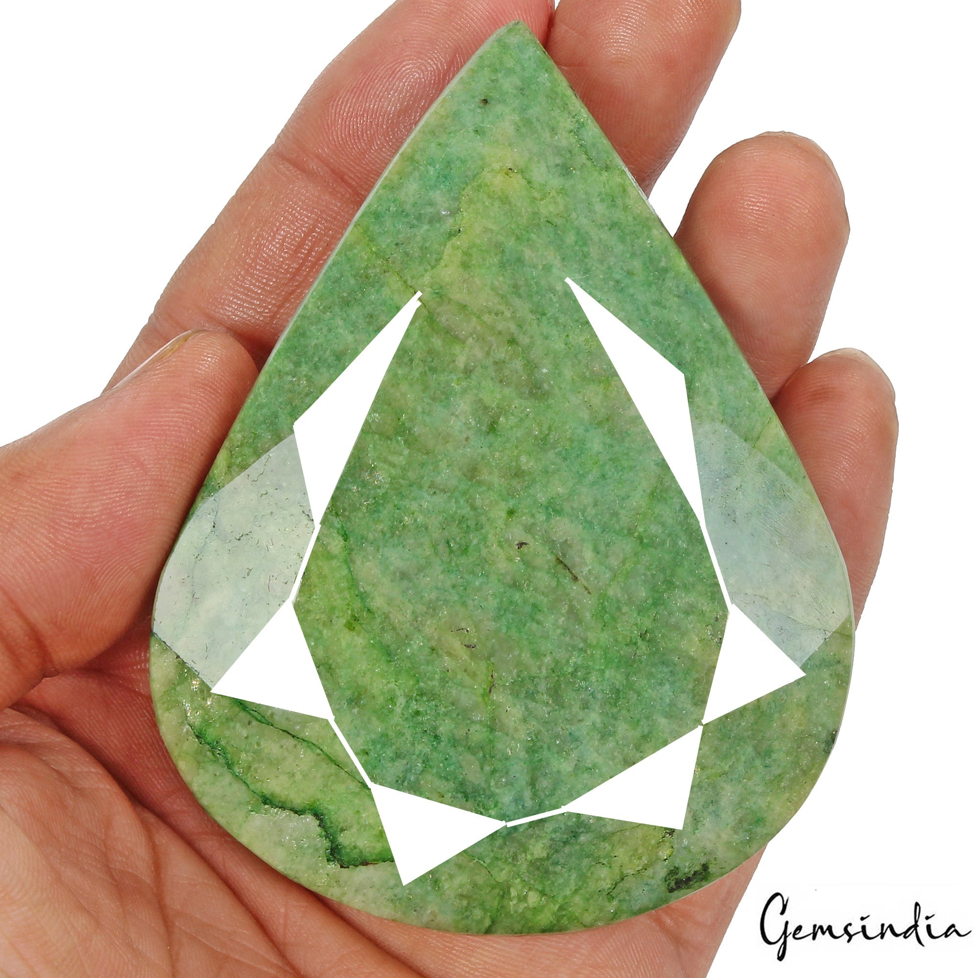 920 Cts Natural Brazilian Green Emerald Pear Faceted Huge Loose Earth Mined Gem