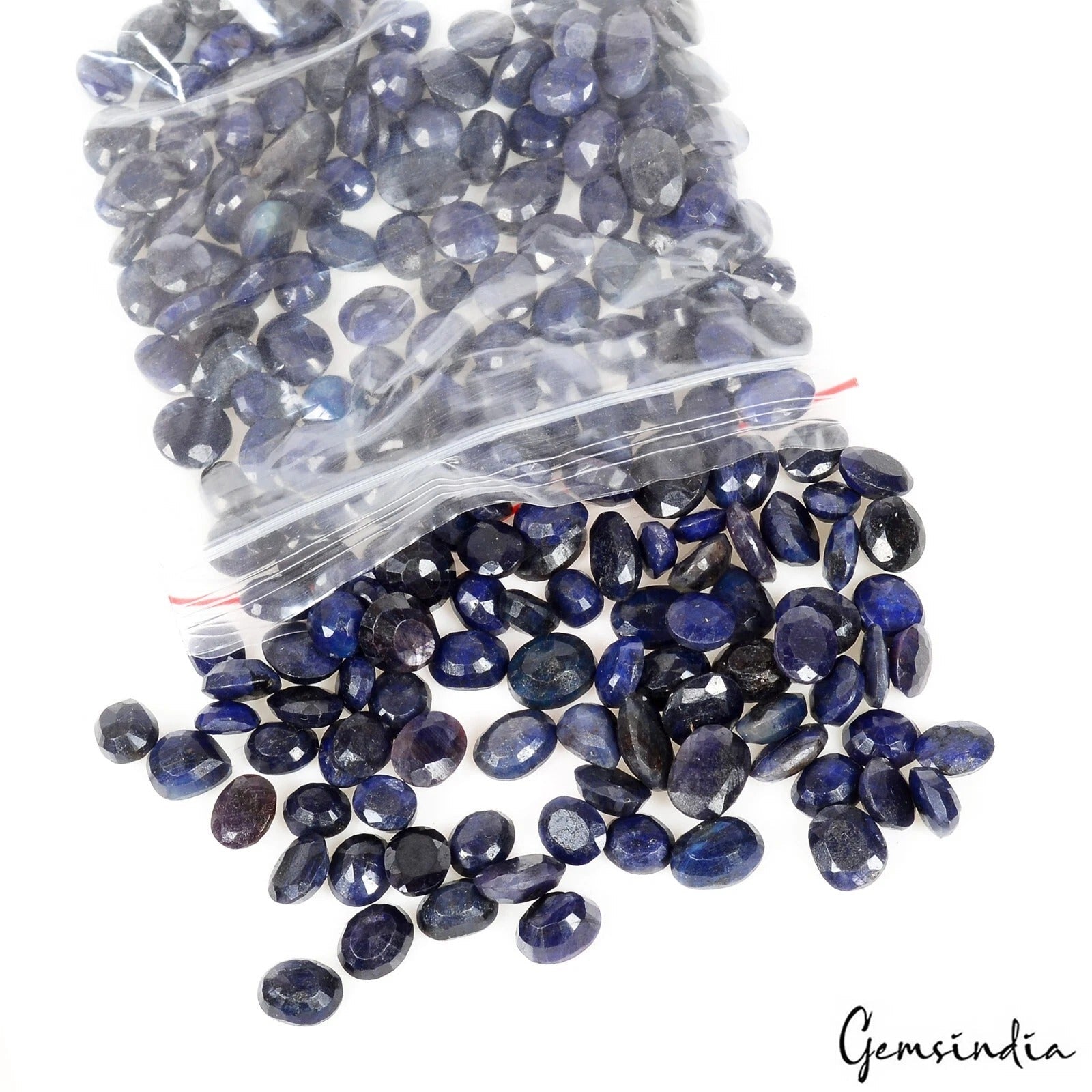 Certified 500 Ct/213 Pcs Natural Blue Sapphire Mix Cut Loose Gems for Jewelry