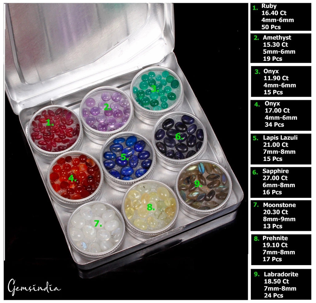 203 Pc Estate Genuine Semi Precious Loose Mix Cut Multi Gemstones Lot Collection