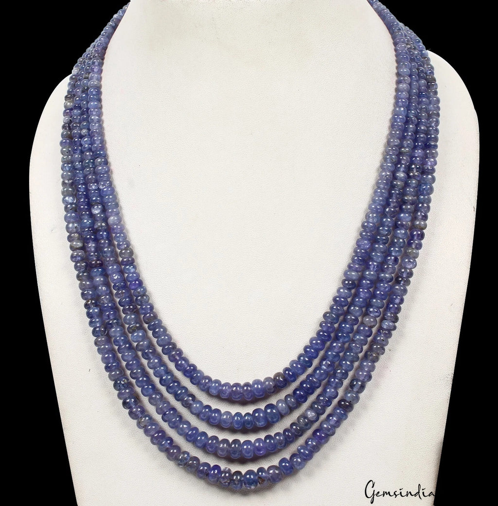 Tanzanite Necklace, Violet — 18", 560 Ct, Tanzania