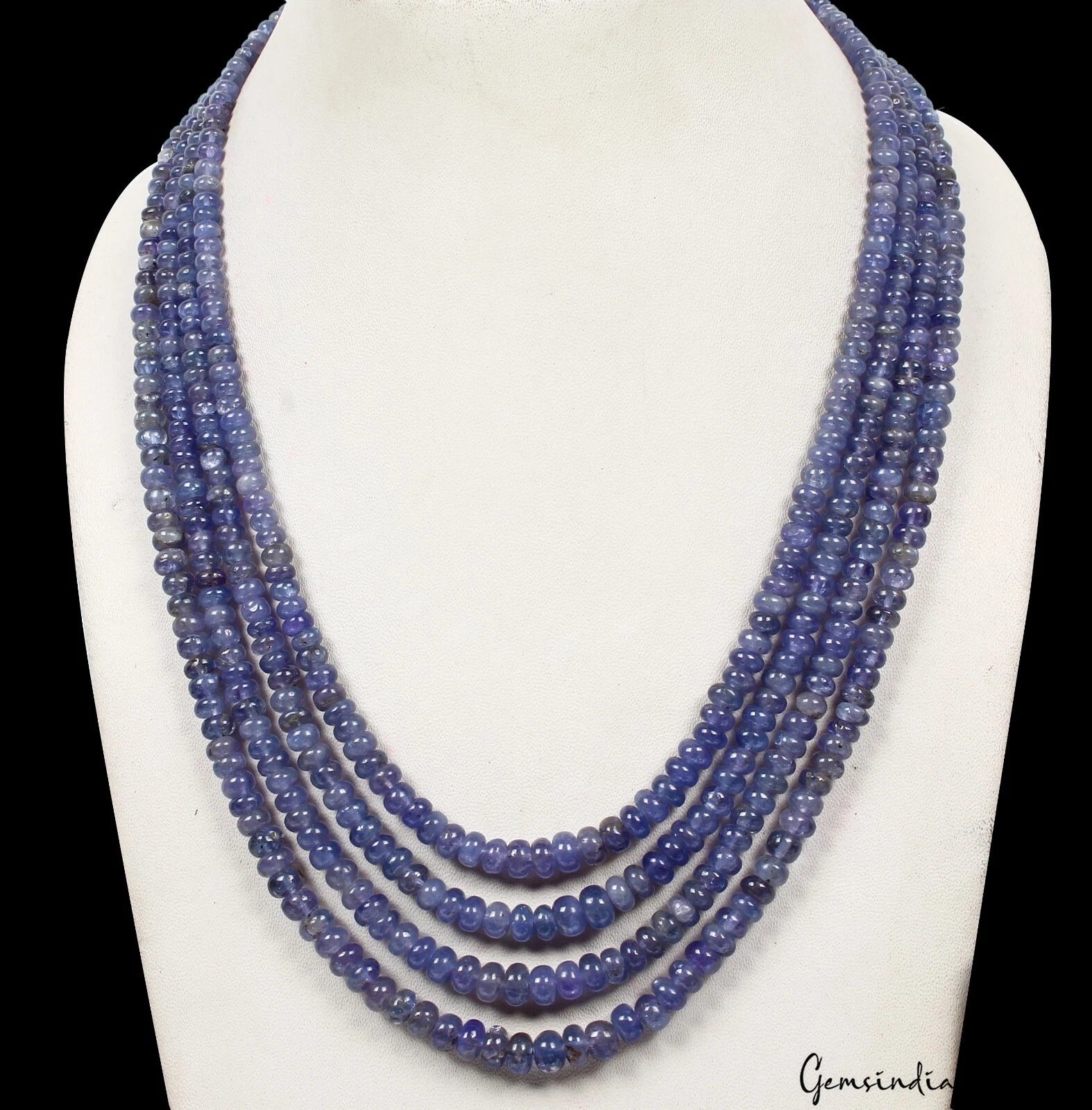 Tanzanite Necklace, Violet — 18", 560 Ct, Tanzania