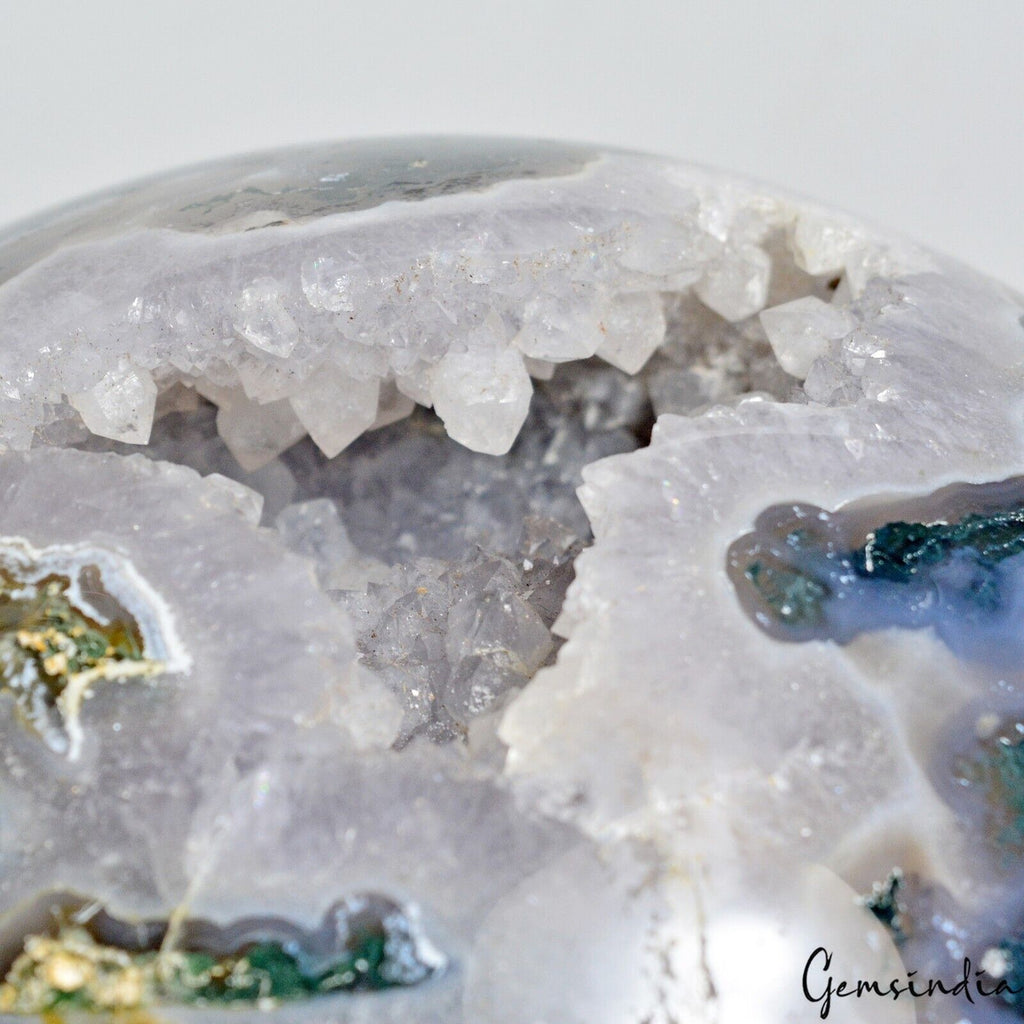 10.6 Kg Natural Druzy Dendrite Moss Agate Crystal Healing Mineral Gemstone/Decor