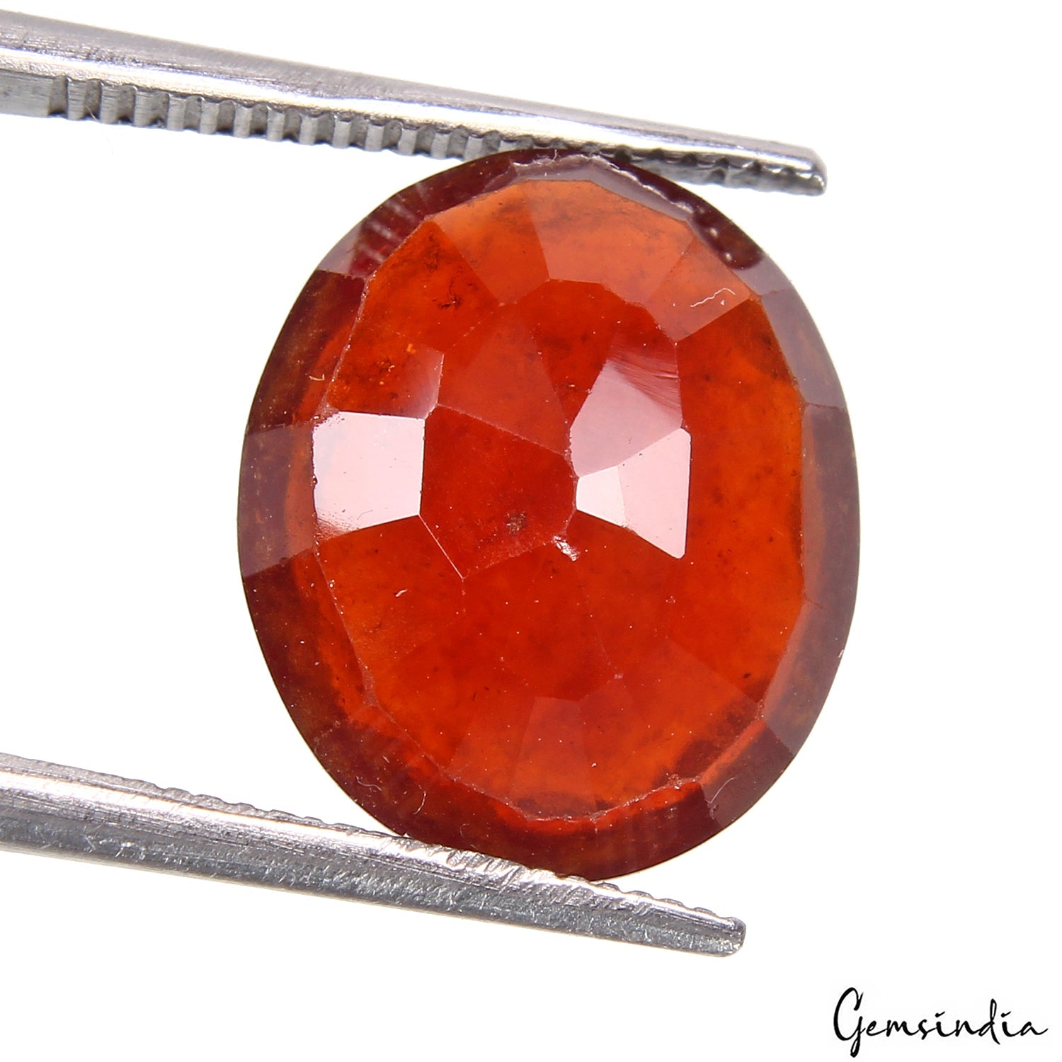 7.10 Ct Natural Hessonite Garnet Oval Cut Loose 13x11mm IGL&I Certified Gemstone