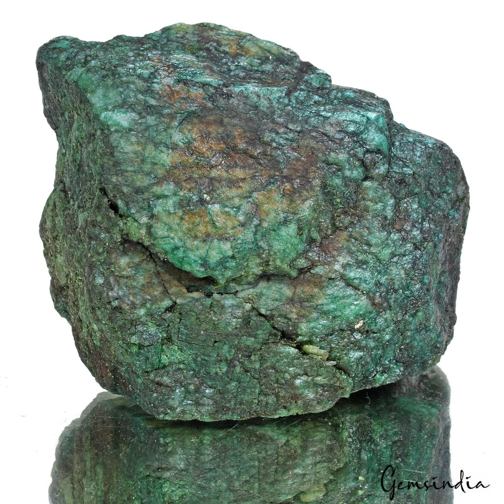 Emerald Rough Specimen, Color Enhanced, Green — 100 x 82 x 47mm, 0.588 Kg (2940 Ct), Brazil