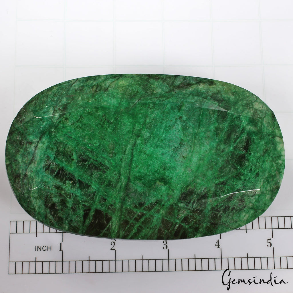 3700 Carat Natural Huge Green Emerald Earth-Mined Museum Size Oval Cut Gemstone