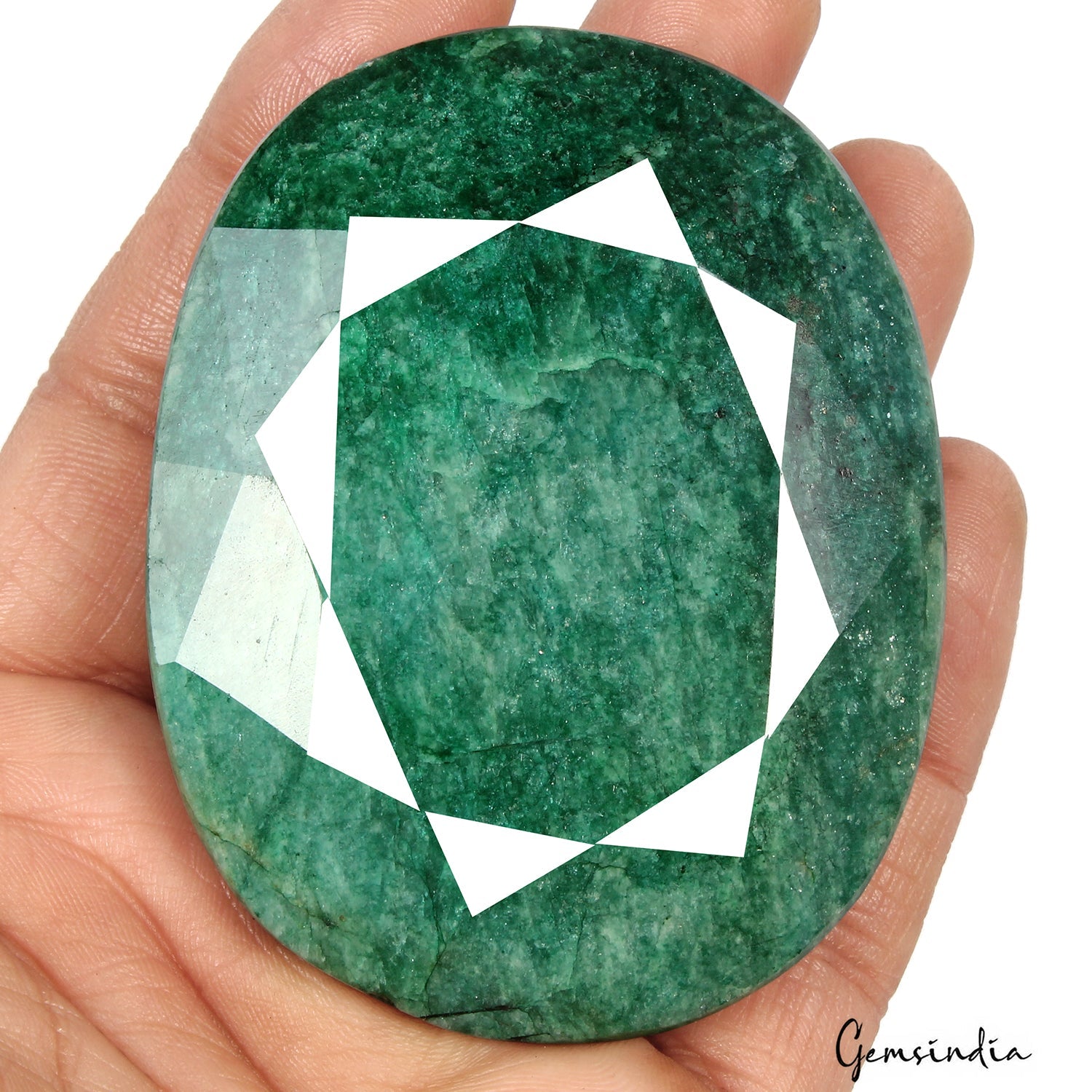 900 Ct Natural Blue Green Zambian Emerald Oval Cut Faceted Earth Mined Loose Gem
