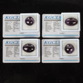 Certified 155.70 Cts/4 Pcs Natural Untreated Dark Purple Amethyst Mixed Cab Gems