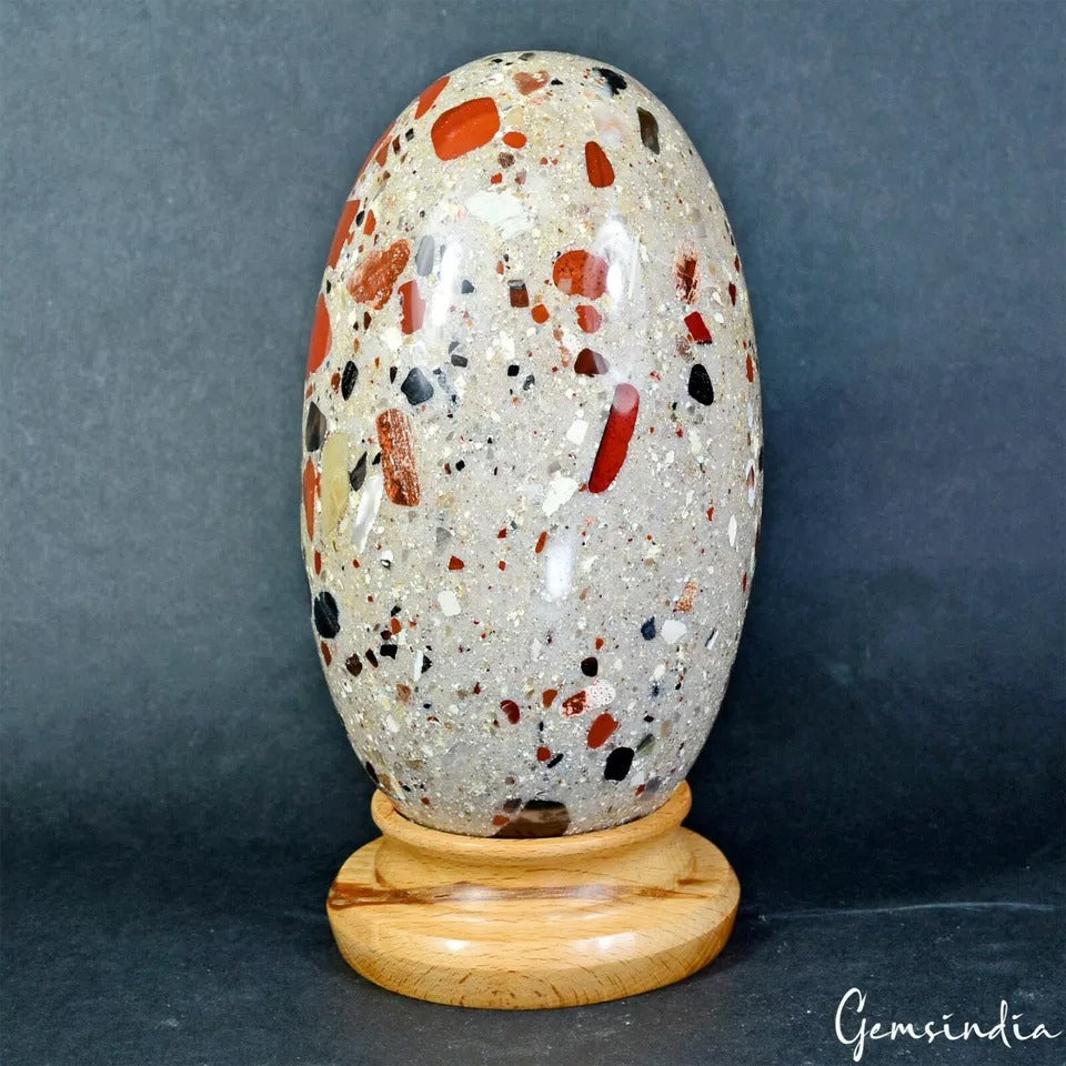 3.1 Kilo Natural Untreated MultI Color Jasper Huge Oval Egg Crystal Healing Gem