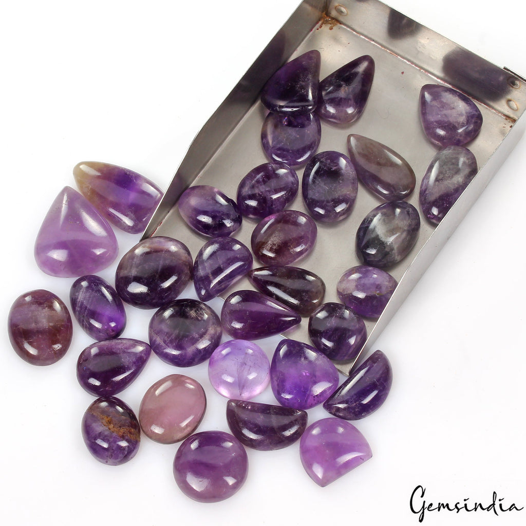 580 Ct Natural Purple Amethyst Mix Cabochon Loose Untreated Uruguay Gemstones~