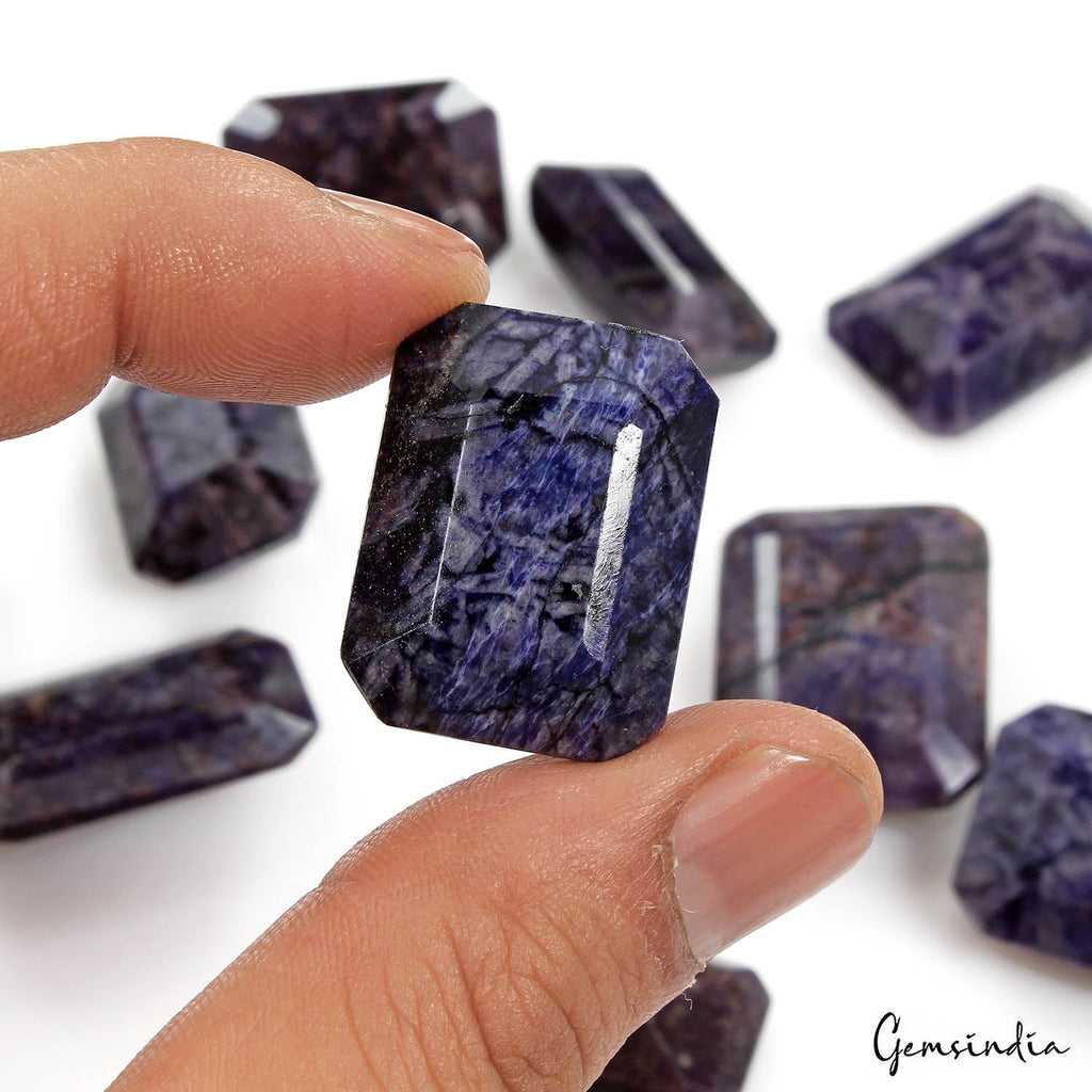 680 Ct Natural Blue Sapphire Octagon Cut Faceted Loose Jewelry King Gem Lot 10Pc