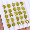 Natural yellow Sapphire 25 Pcs 8x6 mm Oval Cut CERTIFEID Loose Ceylon Gemstones