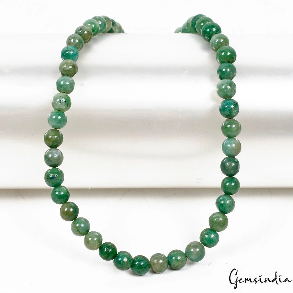 220.00 Ct/118 Pc Natural Green Emerald Round Cab Center Drilled Loose Beaded 28"