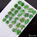 Certified 480 Ct Natural Green Emerald Mix Cut Loose 17-31mm Gemstones Lot~ 28Pc