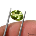 Peridot Loose Gemstone, Untreated, Green — 9x7x4mm, 2.10 Ct
