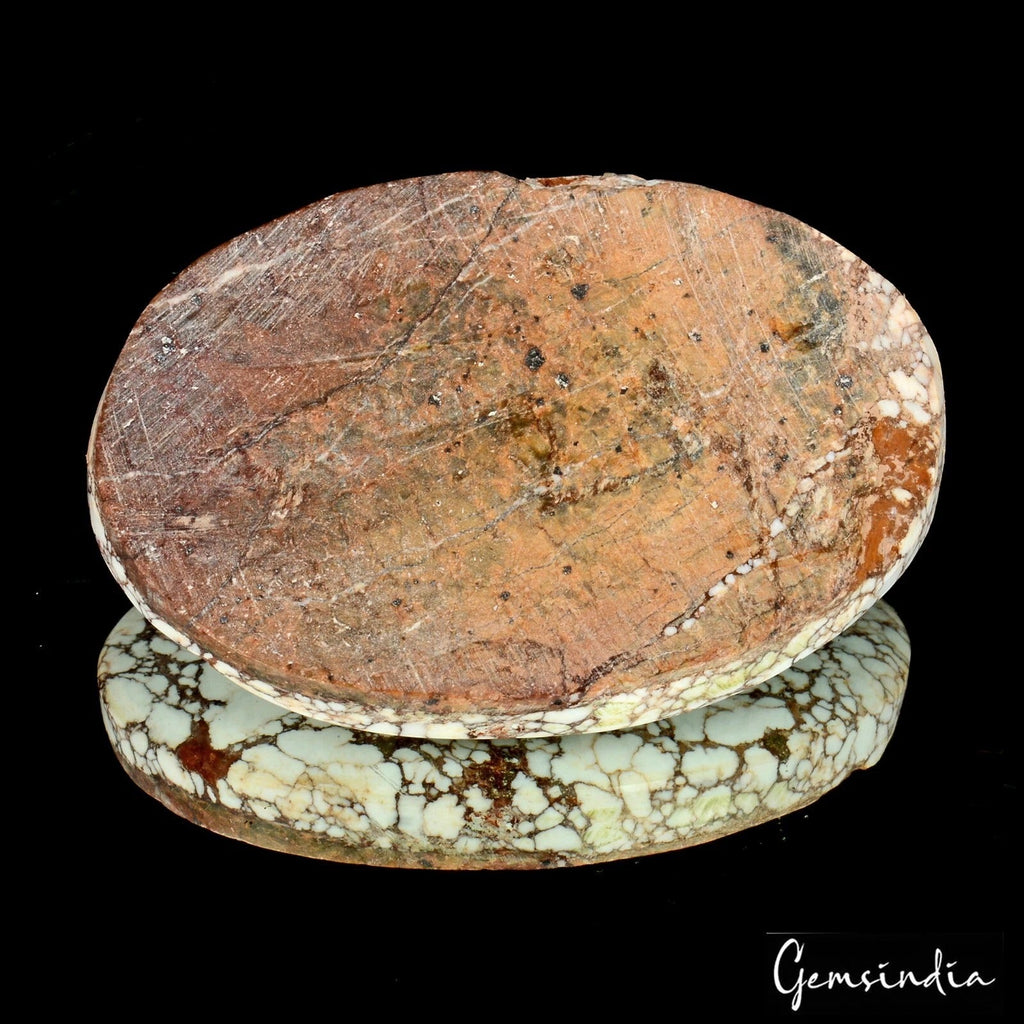 Natural Untreated White Oval Cab Turquoise Pendant Size 160.00 Ct Loose Gemstone