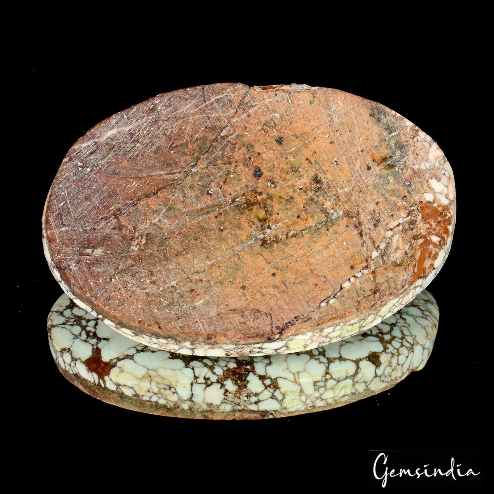 Natural Untreated White Oval Cab Turquoise Pendant Size 160.00 Ct Loose Gemstone