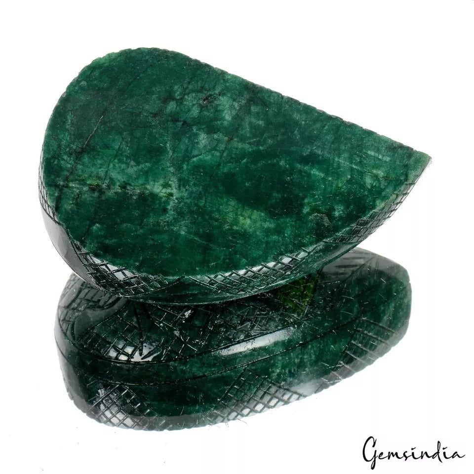 1260 Ct Natural Zambian Emerald Fancy Carving Earth Mined Huge Size Loose Gems