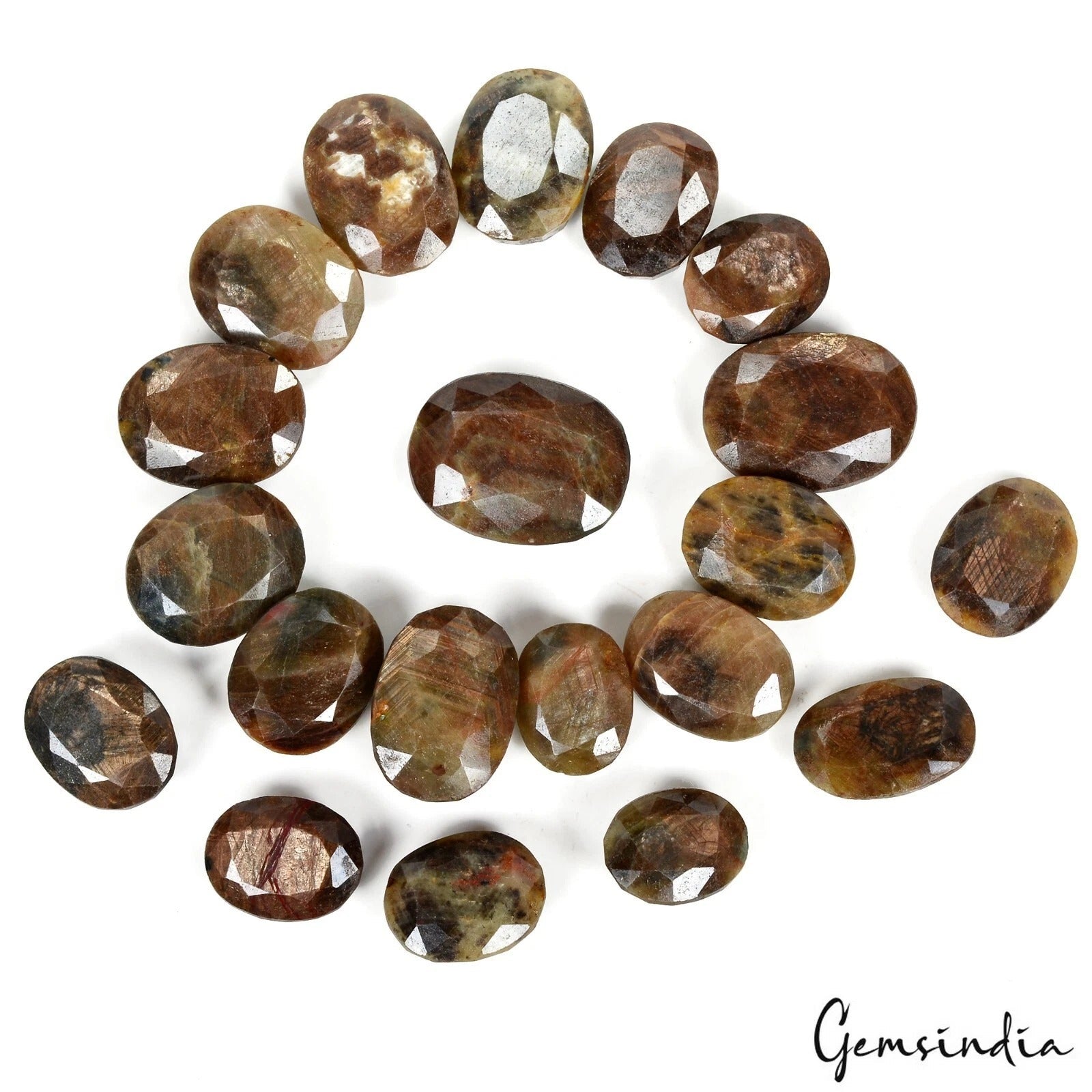 2350 Ct/20 Pc Natural Untreated Brown Sapphire Oval Cut Loose Wholesale Gems Lot