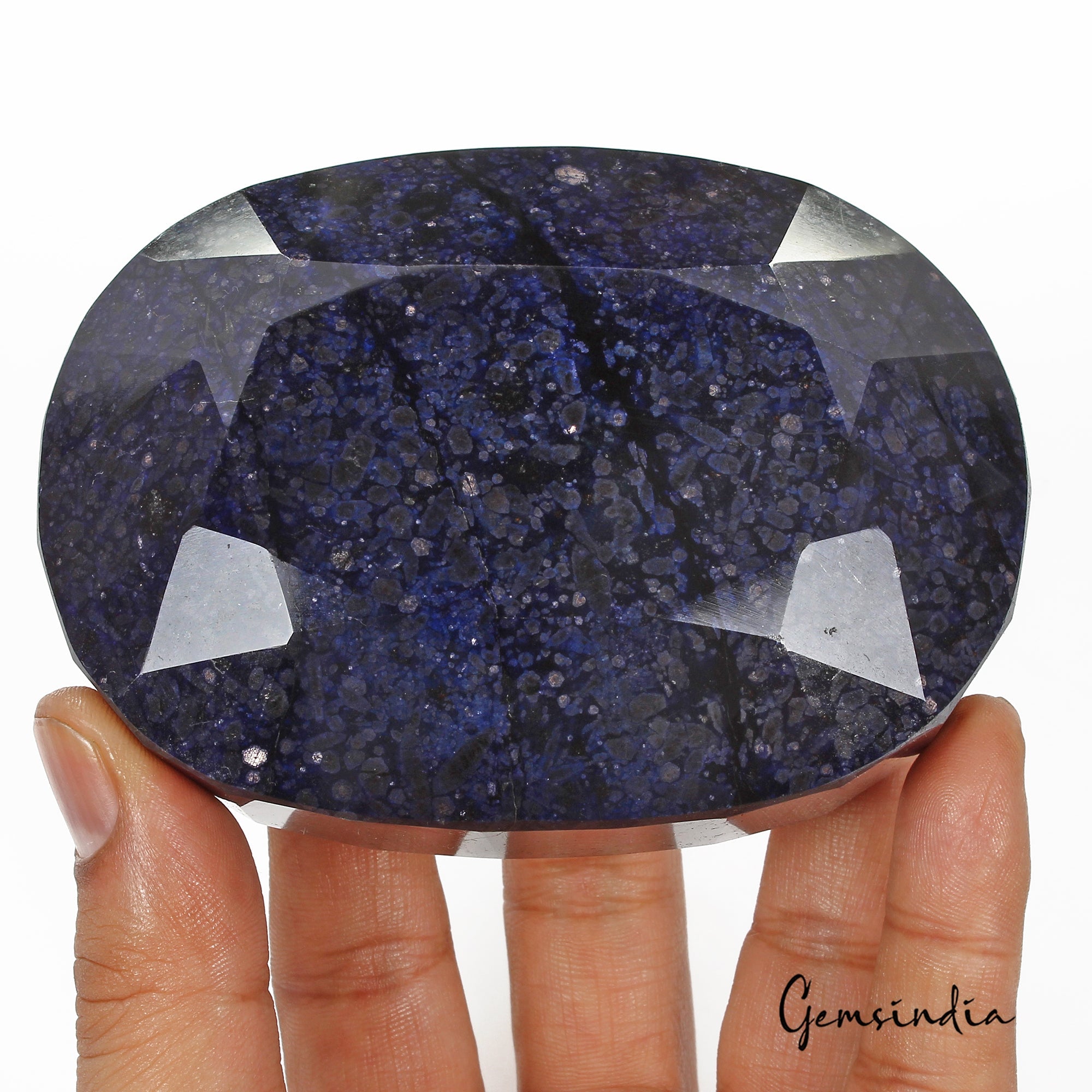 Huge 3860 Cts Natural African Blue Sapphire Oval Faceted Museum Size Loose Gem