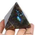 600 Ct Natural Untreated Labradorite Pyramid Positive Energy Healing Crystal Gem