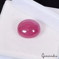 IGL&I Certified 13.60 Ct Natural Pink Red Ruby Rare Oval Cab Loose Gem For Ring