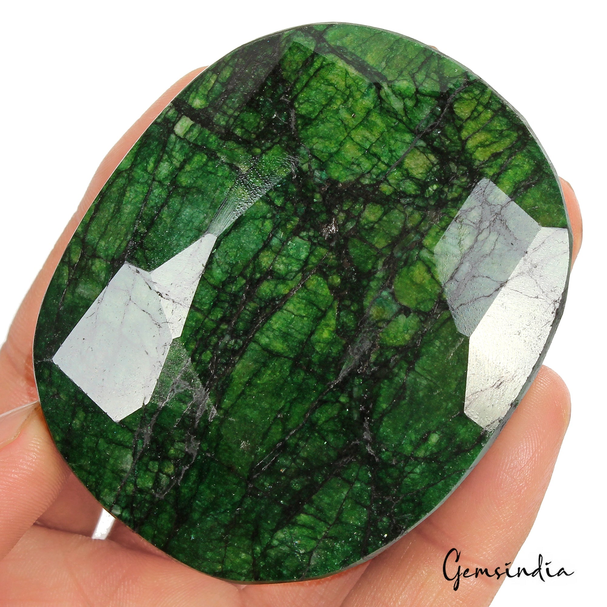 1000 Ct Natural Green Brazilian Emerald Huge Size Earth Mined Oval Faceted Gems