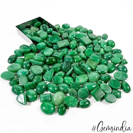 1900 Ct Natural Supreme Green Mix Cabochon Loose Gemstones Wholesale Lot~ 143 Pc